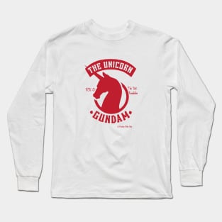 The Unicorn Biker Style Badge Long Sleeve T-Shirt